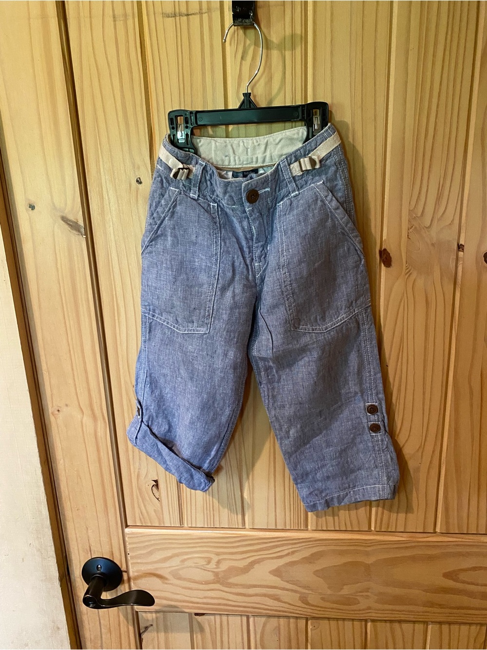 BabyGap Kids Lightweight Chambray Pull-On Pants - Blue